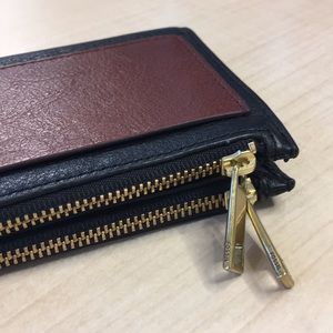 Fossil Wallet Black Leather Bifold Wallet